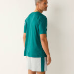 Pyjama short coton rayures plac�es col rond - blancheporte