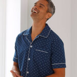 Pyjama short popeline imprim - blancheporte