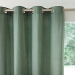 Rideau bachette uni tamisant oeillets - rideau : largeur 135 x hauteur 180cm - vert - colombine