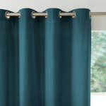 Rideau bachette uni tamisant oeillets - rideau : largeur 135 x hauteur 180cm - bleu - colombine