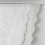 Rideau broderie cornely finition passe - tringle embrasse assortie - la paire - colombine