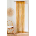 Rideau de fils d�coupable finition passe - tringle - blancheporte