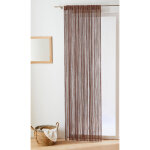 Rideau de fils d�coupable finition passe - tringle - blancheporte