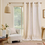 Rideau � ?illets, motif palmiers - blancheporte