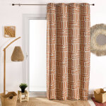 Rideau jacquard imprimé lignes - blancheporte Rideau jacquard imprimé lignes - blancheporte