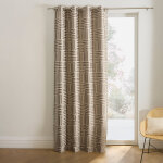 Rideau jacquard imprim� lignes - blancheporte