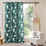 Rideau motif feuillage, d�tails m�tallis�s - blancheporte