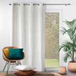 Rideau occultant velours motif feuilles - blancheporte Rideau occultant velours motif feuilles - blancheporte