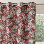 Rideau oeillets tamisant imprim tropical - blancheporte