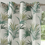 Rideau tamisant imprim feuilles multicolores - blancheporte