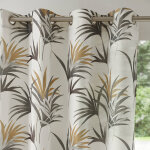 Rideau tamisant imprim feuilles multicolores - blancheporte