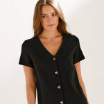 Robe boutonn�e en maille milano - blancheporte