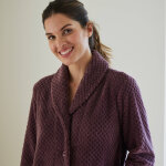 Robe de chambre maille polaire col ch�le - longueur 120 cm - blancheporte