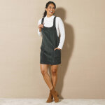 Robe chasuble �vas�e, velours c�tel� - blancheporte