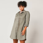 Robe - chemisier uni, manches longues - blancheporte Robe - chemisier uni, manches longues - blancheporte
