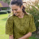 Robe courte broderie anglaise - blancheporte