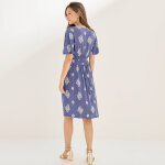 Robe courte cache - coeur imprim�e bouquet - blancheporte