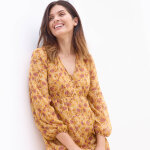 Robe courte, en voile imprim� - blancheporte