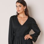 Robe Évasée unie, satin - blancheporte Robe Évasée unie, satin - blancheporte