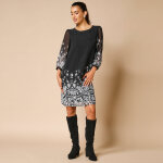 Robe housse, voile imprim floral - lora zellini