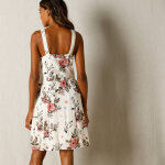 Robe imprim fleuri et macram - blancheporte