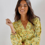 Robe imprim�e, d�collet� cache - c?ur - blancheporte