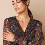 Robe imprime  plis, imprim fort - blancheporte