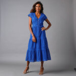 Robe longue dentelle macramé - lora zellini Robe longue dentelle macramé - lora zellini
