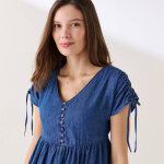 Robe longue en jean - blancheporte