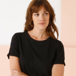 Robe longueur midi droite, maille fluide unie - blancheporte