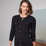 Robe pull boutonnée, manches longues - blancheporte Robe pull boutonnée, manches longues - blancheporte