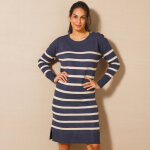 Robe pull marinire raye - blancheporte