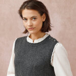 Robe pull sans manches, finitions contrastantes - blancheporte Robe pull sans manches, finitions contrastantes - blancheporte