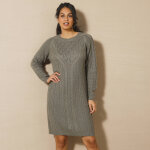 Robe pull torsadée - blancheporte Robe pull torsadée - blancheporte