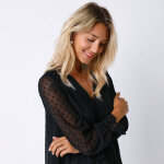 Robe unie À plis, voile plumetis - blancheporte Robe unie À plis, voile plumetis - blancheporte