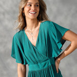 Robe volante cache - coeur unie, crpon - blancheporte