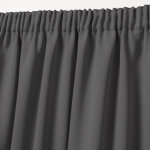 Rodeau occultant satin - rideau occultant : largeur 135 x hauteur 160 cm - gris - colombine