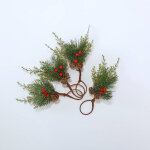Rond de serviettes, décoration sapin - lot de 4 - blancheporte Rond de serviettes, décoration sapin - lot de 4 - blancheporte