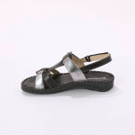Sandales bicolores en cuir ultra souple - blancheporte