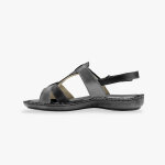Sandales bicolores en cuir ultra souple - blancheporte Sandales bicolores en cuir ultra souple - blancheporte