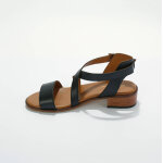 Sandales � brides crois�es en cuir - blancheporte