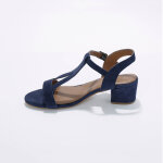 Sandales brides  talons en cuir certifi lwg - blancheporte