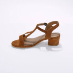 Sandales brides  talons en cuir certifi lwg - blancheporte