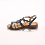 Sandales compenses cuir bi - matire - blancheporte