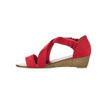 Sandales compenses lastiques dessus microfibre effet sudine - blancheporte