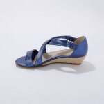Sandales compenses lastiques synthtique - blancheporte