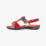 Sandales cuir bicolore extra souple - blancheporte
