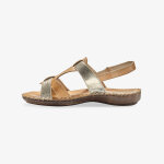 Sandales en cuir extra souple bicolores - blancheporte