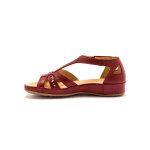 Sandales cuir multibrides ajoures - pdiconfort