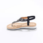 Sandales entredoigt, empi�cement strass� et perl� - blancheporte